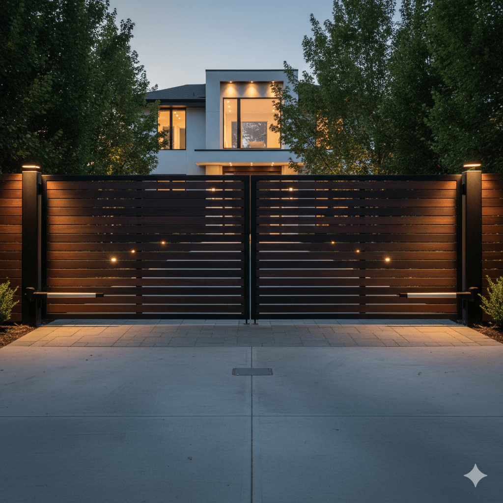 Black Bear Underground Gate Operator — Hidden, luxury look